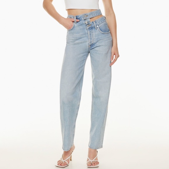 Agolde Denim - Agolde Broken Waistband Jeans Straight Leg